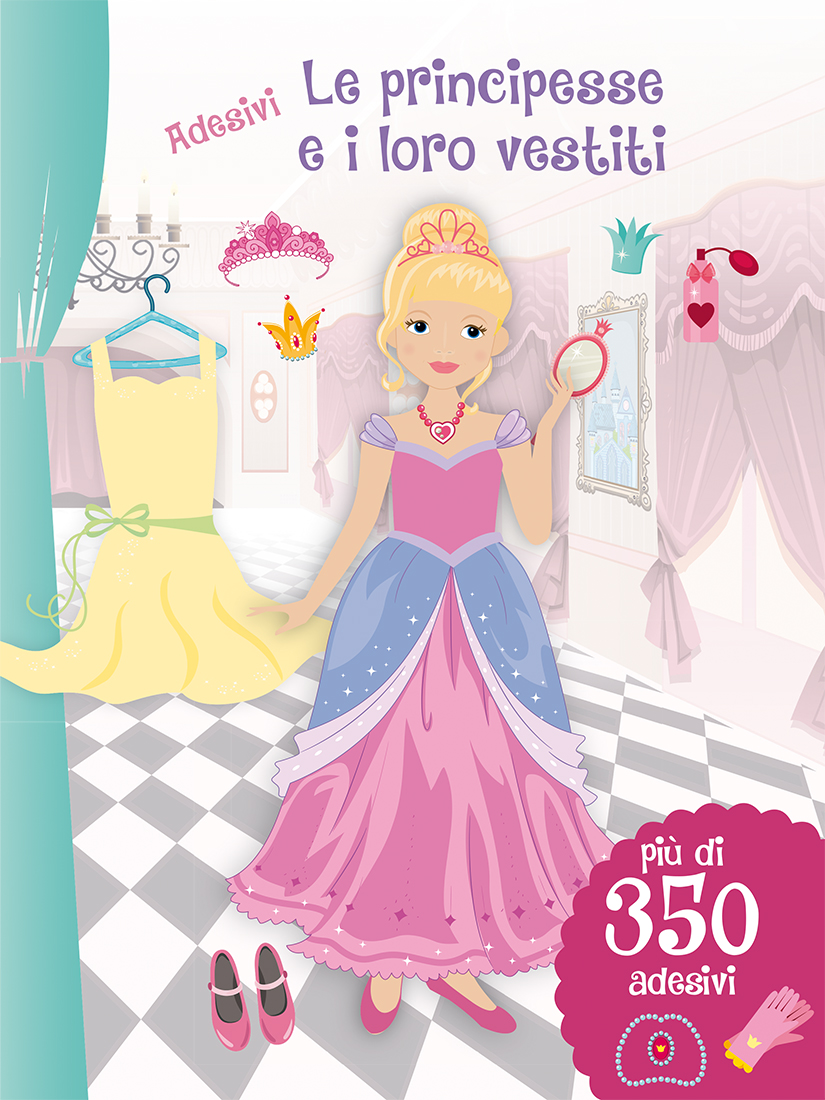 Adesivi. Le principesse e i loro vestiti