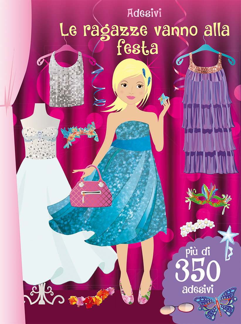 Adesivi. Le ragazze vanno alla festa