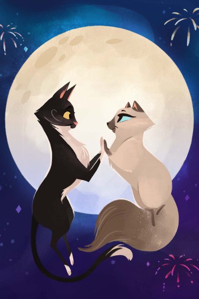 Stampa "Cesare e Frida luna"